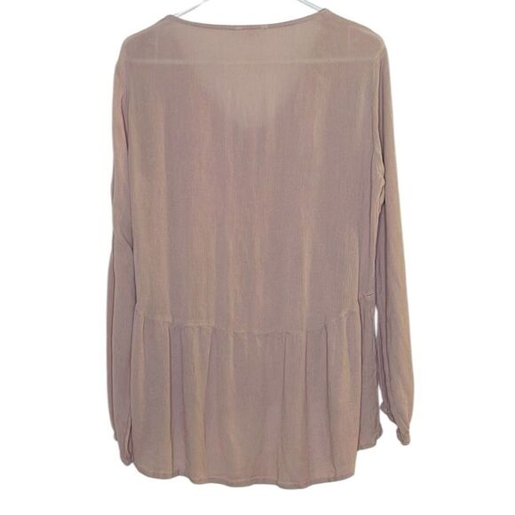 Sim & Sam Flowy Rose Pink Blouse - Picture 4 of 7